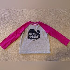 Toddler Girls Thanksgiving Shirt Size 3T